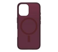 OtterBox Symmetry Seires Clear MagSafe Cover per iPhone 16, resistente a shock e cadute fino; sottile, testata 3x norme MIL-STD 810G, Rosso