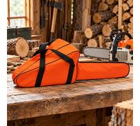 Custodia Oxford motosega 16-18 pollici, per EinhellGC-PC1435ITC | Custodia Oxford robusta con ampia apertura a zip e manici rinforzati per deposito e trasporto della motosega.