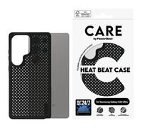 Custodia PanzerGlass Heat Beat nera per Samsung Galaxy S25 Ultra.