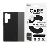 Custodia PanzerGlass Qi nera per Samsung Galaxy S24 Ultra.