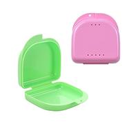 Custodia Paradenti 2 Pezzi Scatola Porta Dentiera Scatola Apparecchio Denti Contenitore Bite Dentale per protezione dentiera e pulizia