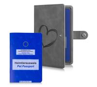 Custodia Passaporto Europeo Animali Domestici - Portadocumenti Viaggio Nubuck