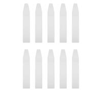 Custodia Pennelli Make-up EVA Bianca 10 Pezzi per Viaggi Professionali | Design Semitrasparente, Scomparto Singolo, Facile Identificazione, per Eyeliner e Pennelli Make-up, 10 Pezzi