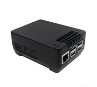 Custodia per 2 Nvme per Argon Neo 5 e Raspberry Pi 5 con dissipatore di calore di raffreddamento Supporta fino a 2280 unità Prestazioni migliorate Corpo in alluminio nero (A)