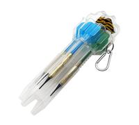 Custodia per 3 freccette, custodia per il trasporto di voli, contenitore rigido estensibile per 3 freccette, per casa, ristorante, sala giochi, competizioni, bianco, riferimento alla descrizione