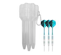 Custodia per 3 freccette, supporto per alberi, voli, lunghezza regolabile, custodia rigida per 3 freccette, per garage, ristorante, sala giochi, pratica, concorrenza a casa, bianco, Refer to