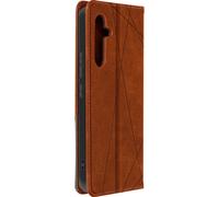 Custodia per A54 5G portacarte design prisma collezione Geo marrone