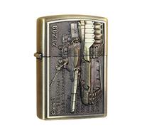 Custodia per accendino in stile cinese, compatibile con inserti Zippo (3,5 cm x 1,2 cm x 5 cm), design sostituibile, durevole e leggero per l'uso quotidiano