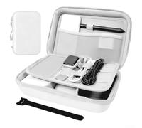 Custodia per accessori digitale basata su EVA con tasche interne multiple per riporre ordinatamente i componenti del dispositivo (bianco)