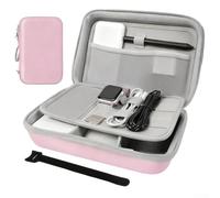 Custodia per accessori digitale basata su EVA con tasche interne multiple per riporre ordinatamente i componenti del dispositivo (rosa)