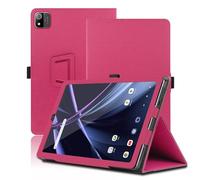 Custodia per Acer Iconia Tab A11 11 Pollici, Cover Tablet Acer Iconia Tab A11-11-A921, Copertura Protettiva Pieghevole con Supporto per Matita e Cinturino da Polso, Protezione Completa. (Rosso)