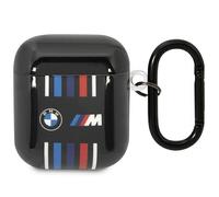 Custodia per AirPods 1 BMW nera con linee multicolore