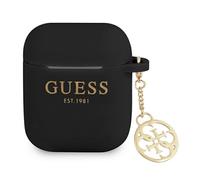 Guess GUA2LSC4EK - Custodia per AirPods, in silicone, collezione Charm