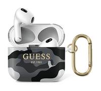 Custodia per AirPods 3 Guess Camo Collection nera