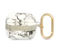 Custodia per AirPods 3 Guess Marble Strap Collection, colore grigio.