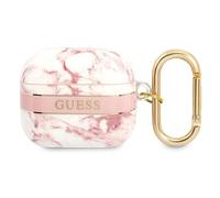 Custodia per AirPods 3 Guess Marble Strap Collection rosa