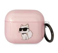 Custodia per AirPods 3 rosa Karl Lagerfeld Ikonik Choupette