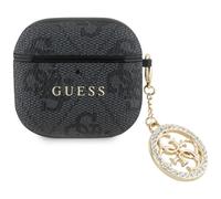 Custodia per AirPods 4 Guess Portachiavi 4G Strass Oro