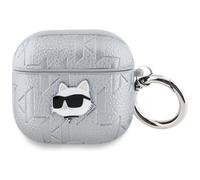 Custodia per AirPods 4 Karl Lagerfeld Monogram Argento