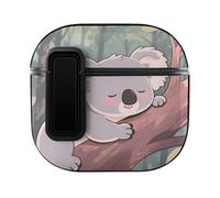 Custodia per AirPods 4 Little Koala, con foro per corda per appendere
