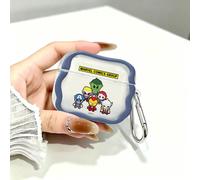 Custodia per AirPods Marvel Comics Avengers Chibi Group Trasparente Antiurto con Portachiavi Compatibile con AirPods 1/2/3/4 e Pro/Pro 2 Generazione Adatta per Nuovi AirPods Pro 3 Regali di Natale per