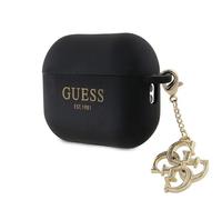Custodia per AirPods Pro 2 Guess Liquid Silicone Glitter Charm Nero
