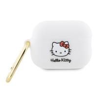 Custodia per AirPods Pro 2 Hello Kitty 3D in silicone bianco