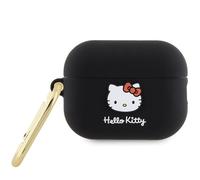Custodia per AirPods Pro 2 Hello Kitty 3D in silicone nero