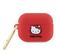 Custodia per AirPods Pro 2 Hello Kitty in silicone 3D fucsia