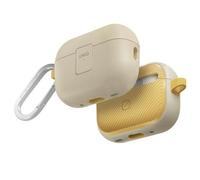 UNIQ Clyde Lock - Custodia compatibile con AirPods Pro di seconda generazione, colore: avorio/giallo canarino