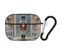 Custodia per AirPods Pro 2 vintage schiaccianoci antiurto custodia rigida protettiva per uomo e donna, compatibile con AirPod Pro custodia di 2a/1a generazione con portachiavi - nero