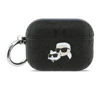 CG Mobile Karl Lagerfeld Monogram Karl & Choupette - Custodia per AirPods Pro 3, colore: Nero