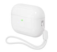 Custodia per AirPods Pro 3 DamonLight antiurto protettiva semi rigida in silicone compatibile con Apple AirPods Pro di terza generazione (bianco)