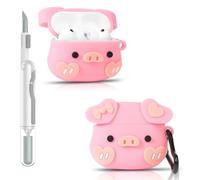 Custodia per AirPods Pro 3/Pro 3rd generazione 2025 | Cover protettiva in silicone | Design 3D carino pelle | con kit di pulizia e moschettone | Custodia per auricolari multicolore per ragazzi ragazze