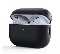 Custodia per AirPods Pro con attacco portachiavi, cover resistente agli urti con visibilità LED frontale per la 2a/1a generazione, supporta la