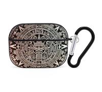 Custodia per AirPods Pro con calendario Maya End of The World con anello portachiavi, custodia protettiva rigida in PC per AirPods Pro di seconda generazione, per donne e uomini, facile da aprire
