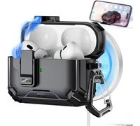 Custodia per AirPods Pro con supporto e kit di pulizia per la prima/seconda generazione