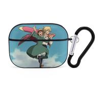 Custodia per AirPods Pro con tema Il Castello Errante di Howl, supporto per la ricarica wireless, compatibile con AirPods Pro, custodia per donna,