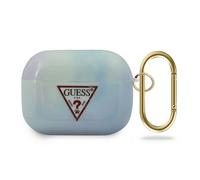 Custodia per AirPods Pro della collezione Guess Tie & Dye, colore blu.