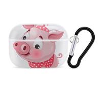 Custodia per AirPods Pro di seconda generazione, custodia protettiva rigida antiurto per iPod Pro, con portachiavi, per ragazze, donne, uomini