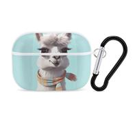 Custodia per AirPods Pro di seconda generazione, custodia protettiva rigida antiurto portatile per iPod Pro, con portachiavi, per ragazze, donne, uomini