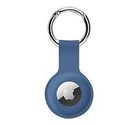 Custodia per AirTags Ultra leggera in silicone per AirTags resistente antigraffio Custodia protettiva con anello portachiavi anti-smarrimento compatibile con Apple AirTags 2021