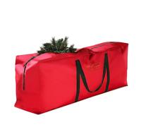 Custodia per Albero di Natale Artificiale Rossa in Tessuto, 120x25x43cm - 3516