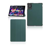 Custodia per Alphawolf LPad3 Android 15 Tablet 11 Pollici Yystao Supporto Sottile Tripla Pieghevole Custodia rigida Compatibile con Alfa-lupo LPad 3, Verde