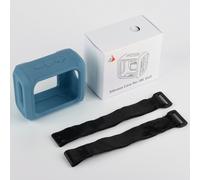 Custodia per altoparlante compatibile con JBL GO3, supporto in silicone per bicicletta e borsa da viaggio con cinghia fissa per la protezione.