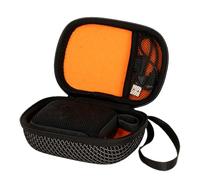 Custodia per altoparlante per JBL GO4 Altoparlante Bluetooth Wireless Custodia protettiva Organizer Box Anti Drop Custodia rigida, Nero