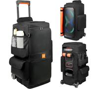 Custodia per altoparlanti compatibile con JBL PartyBox 320, custodia antipolvere per altoparlante portatile, adatta per JBL PartyBox 310, per viaggi all'aperto, nero+arancione, solo copertura