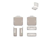 Custodia per ANBERNIC Miyoo Flip console da gioco palmare, yystao Cover in TPU compatibile con Miyoo Flip, con cordino da collo, antipolvere, antiurto e durevole, trasparente nero