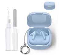 Custodia per Anker Soundcore P31i - Silicone di alta qualità con moschettone, puntine di pulizia, antiurto, impermeabile, antipolvere, protezione a 360° per cuffie (azzurro)