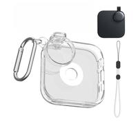 Custodia per Anker Soundcore Work, custodia da viaggio rigida trasparente con gancio e cordino il registratore vocale per Anker Soundcore Work